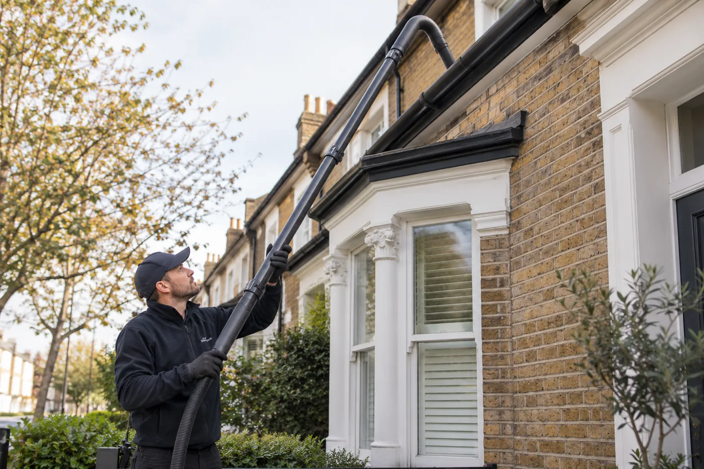 Illustrative image: Gutter clearance from ground level